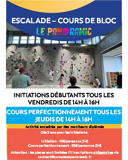 COURS D’ESCALADE